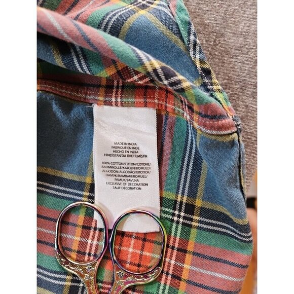 Ralph Lauren Shirt Mens 2XB Red Green Plaid LS Pony Button Down Classic Cotton - Picture 6 of 14